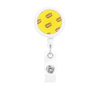 Taco Hamburger Hot Dog Modello Retrattile Porta badge Reel Clip Id Card Holder for Nurse Student Office Worker