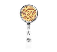 Taco Hamburger Hot Dog Modello Retrattile Porta badge Reel Clip Id Card Holder for Nurse Student Office Worker