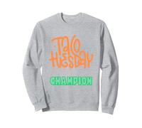 Taco Tuesday Champion Graffiti Style Foodie Bold Taco Lovers Felpa