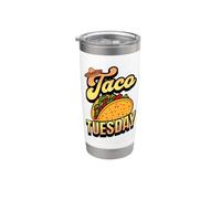 Taco Tuesday I Ogni giorno è Taco Martedì Bicchiere termico in acciaio inox doppia parete
