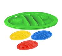 Taco - Vassoi da portata con divisori, 4 pezzi, vassoi per tacos, multiuso, versatili, per cene, feste, cucina, pranzo, celebrazioni, ristoranti, catering