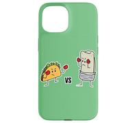 Taco Vs Burrito Boxing Fighters carne di manzo messicana tortilla Custodia per iPhone 15
