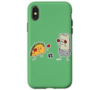 Taco Vs Burrito Boxing Fighters carne di manzo messicana tortilla Custodia per iPhone X/XS