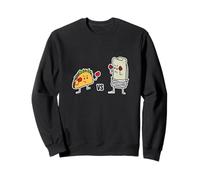Taco Vs Burrito Boxing Fighters Carne di Manzo Messicana Tortilla Felpa