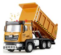 Tacobear Camion Giocattolo per Bambini 1:40 Trasportatore in Metallo con Suono e Luce Veicoli da Trasporto Ruspa Escavatore Gru Giocattolo Regalo Giocattolo per Ragazzi 3 4 5 6 Anni (Ribaltabile)