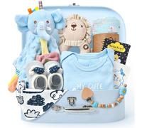 Tacobear Regalo per Bebè, Regalo Neonato 10 in 1 per la Nascita, Completo per Neonato con Coperta di Mussola Body per Neonato Bavaglino Coperta di Sicurezza Baby Shower Regalo per Rivelare il Genere