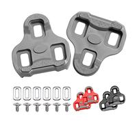 Tacobey Tacchette da Bici Grip Compatibili con Look Keo Pedali, per ciclismo e bici da corsa, Nero 0°/Grigio 4,5°/Rosso 9