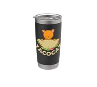 Tacocat Cat con delizioso Taco Palindrome Bicchiere termico in acciaio inox doppia parete