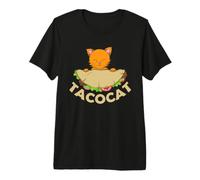 Tacocat Cat con Delizioso Taco Palindrome Maglietta Premium