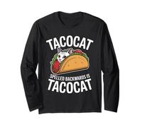 Tacocat Spelled Backwards è Taco Cat Maglia a Manica
