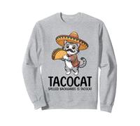 Tacocat Spelled Backwards is Tacocat Cat And Taco Lover Felpa