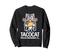 Tacocat Spelled Backwards is Tacocat Cat And Taco Lover Felpa