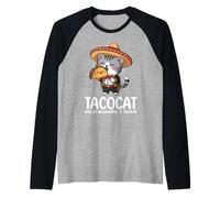 Tacocat Spelled Backwards is Tacocat Cat And Taco Lover Maglia con Maniche Raglan