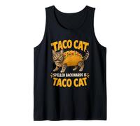 Tacocat Spelled Backwards is Tacocat Funny Taco Meme Mexican Canotta