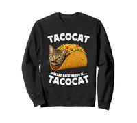 Tacocat Spelled Backwards is Tacocat Funny Taco Meme Mexican Felpa