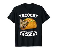 Tacocat Spelled Backwards is Tacocat Funny Taco Meme Mexican Maglietta