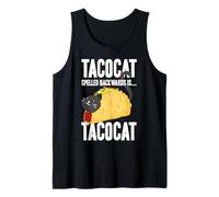 Tacocat Spelled Backwards - Taco & Cat, Amante del Cibo Messicano Canotta