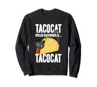 Tacocat Spelled Backwards - Taco & Cat, Amante del Cibo Messicano Felpa