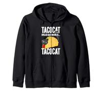 Tacocat Spelled Backwards - Taco & Cat, Amante del Cibo Messicano Felpa con Cappuccio