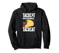 Tacocat Spelled Backwards - Taco & Cat, Amante del Cibo Messicano Felpa con Cappuccio