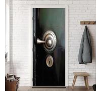 TACOKI Adesivi per Porte Cassaforte Metallo Adesivo Porta Autoadesiva Sticker Murale Carta da Parati Decorazione Parete Soggiorno Camera da Letto Poster Parati 100x200 cm v6200