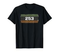 Tacoma 253 Codice Area Washington PNW Vintage Grunge Maglietta