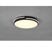 TACOMA PLAFONIERA LED 24W 2500lm, 2700 - 6500K BORDO NERO CON TELECOMANDO MULTIFUNZIONE D.40CM DIMMERABILE