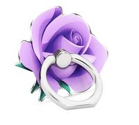 TACOMEGE MTPG-PU - Supporto ad anello per telefono cellulare a forma di fiore, da donna, con rose