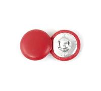 Taconey 30 Pezzi 11/28 mm Bottoni con Gambo Rivestiti in Pelle per Riparazione Giacche Cappotti, Chiusure Rotonde per Cucire Accessori per Abbigliamento,Rosso,20 Millimetri