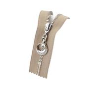Taconey Cerniere a Chiusura Lampo, 3#, 15/18/20/25/30 cm, Cerniera in Metallo Dorato, Cerniera con Denti argentati, Kit di Riparazione Fai da Te, Borse, Accessori per Abbigliamento,CloseEnd-30cm