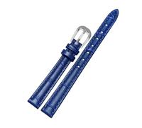 Taconey Cinturini per orologi in pelle da 10/12/14/16/18 mm, cinturini sostitutivi per orologi adatti sia all'abbigliamento formale che casual.,Acciaio blu zaffiro,18 millimetri