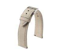 Taconey Cinturino per orologio in tela impermeabile da 18/19/20/21/22/24 mm, cinturino per orologio in nylon bifacciale a sgancio rapido,Beige,18 millimetri