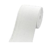 Taconey Elastico Largo 60 mm, 1,8 mm, Adatto per Cinture e Nastri per Abbigliamento, Accessori per Cucito Fai da Te.,Bianco,60 mm, 1 Metro
