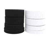 Taconey Fascia Elastica Piatta in Gomma, Adatta per Cucire Fasce di Ricambio per Indumenti Fatti a Mano Fai da Te, Portatile e Durevole,Nero,45 mm, 5 Metri