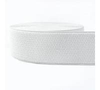 Taconey Fascia Elastica Resistente da 2,5-10 cm, Adatta per Cucire Cinghie per Borse e Cinture Elastiche per Indumenti Fai da Te.,Bianco,50 mm, 3 Metri