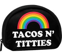 Tacos And Titties Divertente Gay Lesbian Pride Lgbtq Donne E Ragazze Cute Fashion Portamonete Borsa Portafoglio Cambia Pouch Portachiavi