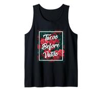 Tacos Before Vatos Funny Chola Chicana Mexican Food Latina Canotta