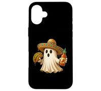 Tacos Halloween Mexican Food Halloween Tacos Chef Ghost Custodia per iPhone 16 Plus