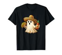 Tacos Halloween Mexican Food Halloween Tacos Chef Ghost Maglietta