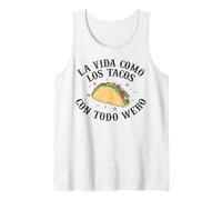 Tacos Mexican Food Lover Humor Badass Latina Phrase Latinx Canotta