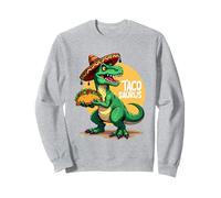 Tacosaurus T-Rex Sombrero Cinco de Mayo Messicano Taco Amanti Felpa