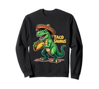 Tacosaurus TRex Sombrero Cinco de Mayo Messicano Taco Amanti Felpa