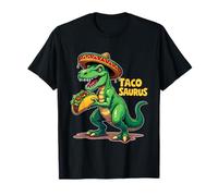 Tacosaurus TRex Sombrero Cinco de Mayo Messicano Taco Amanti Maglietta