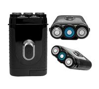 Tacshaver - Rasoio elettrico da uomo, mini rasoio da viaggio, rasoio ricaricabile e impermeabile per capelli, rasoio senza fili per testa calva, viso e corpo, ricarica USB