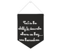 Tact Is The Ability to Descrivere gli altri come vedono se stessi, striscione in tela motivazionale da appendere alla parete, striscione da parete per la casa, opere d'arte decorative per soggiorno