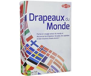 Tactic 02088 - Gioco di società Drapeaux Du Monde [Lingua Francese]