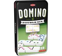 Domino Doppio 6 Sei Divertimento Gioco Domino IN Una Latta Tactic Giochi
