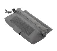Tactical Admin Drop Pouch Borsa Portaoggetti Sottopancia Organizer per Utensili con Anello Porta Laccio Emostatico per Gilet Tattico Airsoft(Gray)