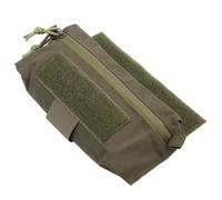Tactical Admin Drop Pouch Borsa Portaoggetti Sottopancia Organizer per Utensili con Anello Porta Laccio Emostatico per Gilet Tattico Airsoft(Green)