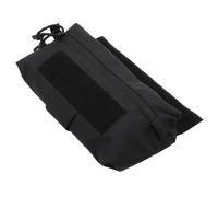 Tactical Admin Drop Pouch Borsa Portaoggetti Sottopancia Organizer per Utensili con Anello Porta Laccio Emostatico per Gilet Tattico Airsoft(Black)